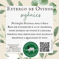 Esterco de Ovinos - Orgânico - 